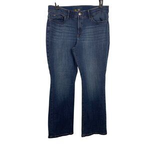Lee Regular Fit Bootcut Flex Motion Dark Blue Jeans Womens Size 16 Short